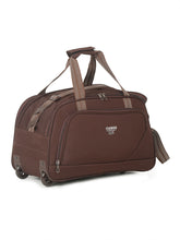 Load image into Gallery viewer, Brown Printed Large Duffel Bag