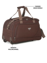 Load image into Gallery viewer, Brown Printed Large Duffel Bag