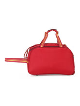 Load image into Gallery viewer, Maroon Printed Small Duffel Bag- Clearance sale