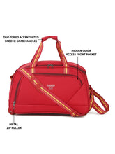 Load image into Gallery viewer, Maroon Printed Small Duffel Bag- Clearance sale