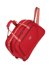 Load image into Gallery viewer, Maroon Printed Large Duffel Bag