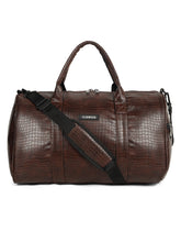 Load image into Gallery viewer, Teakwood Brown Unisex Duffle Bag – Stylish & Spacious Travel Bag for Gym, Weekend Getaways, Business Trips & Everyday Use