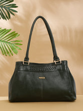 Load image into Gallery viewer, Women Green Leather Handheld bag