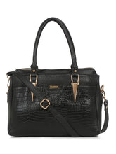 Load image into Gallery viewer, Women BlackTexture Leather Handheld Bag