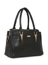 Load image into Gallery viewer, Women BlackTexture Leather Handheld Bag