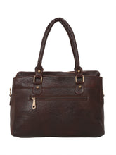 Load image into Gallery viewer, Women Brown Texture Leather Handheld Bag