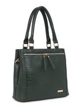 Load image into Gallery viewer, Women Animal Textured Leather Structured Handheld Bag with Cut Work