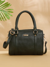 Load image into Gallery viewer, Women Green Texture Leather Structured Bag