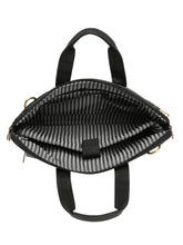 Load image into Gallery viewer, Unisex Black Textured Genuine Leather Laptop Bag