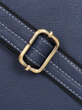 Load image into Gallery viewer, Teakwood Blue Solid Genuine Leather Laptop bag