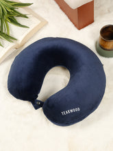 Load image into Gallery viewer, Teakwood Leather premium U-shaped neck pillow