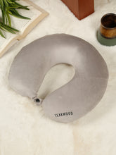 Load image into Gallery viewer, Teakwood Leather premium U-shaped neck pillow