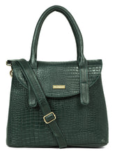 Load image into Gallery viewer, women's Croco Leather Structured Handbag