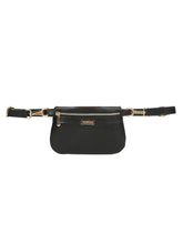 Load image into Gallery viewer, Women black leather sling bag