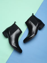 Load image into Gallery viewer, Teakwood Genuine Leather Black Women's Boots