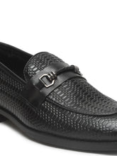 Load image into Gallery viewer, Men's Black Texture Leather Slip-on shoes