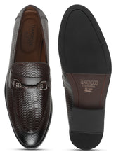Load image into Gallery viewer, Men's Brown Texture Leather Slip-on shoes