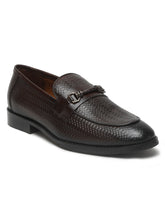 Load image into Gallery viewer, Men's Brown Texture Leather Slip-on shoes
