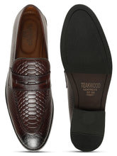 Load image into Gallery viewer, Men's Classic Brown Texture Moccasins Leather Shoes