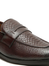 Load image into Gallery viewer, Men's Classic Brown Texture Moccasins Leather Shoes