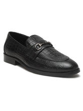 Load image into Gallery viewer, Men's Black Texture Leather Slip-on shoes