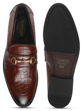Load image into Gallery viewer, Men's Tan Texture Leather Slip-on shoes