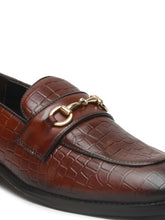 Load image into Gallery viewer, Men's Tan Texture Leather Slip-on shoes