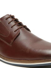 Load image into Gallery viewer, Men's Brown Semi-Formal Lace-Up Leather Shoes