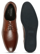 Load image into Gallery viewer, Men's Tan Semi-Formal Lace-Up Leather Shoes
