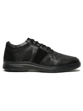 Load image into Gallery viewer, Men Black Leather Lace-Up Semi-Formal shoes