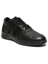 Load image into Gallery viewer, Men Black Leather Lace-Up Semi-Formal shoes