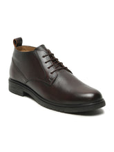 Load image into Gallery viewer, Men Brown Texture Leather Formal Shoes