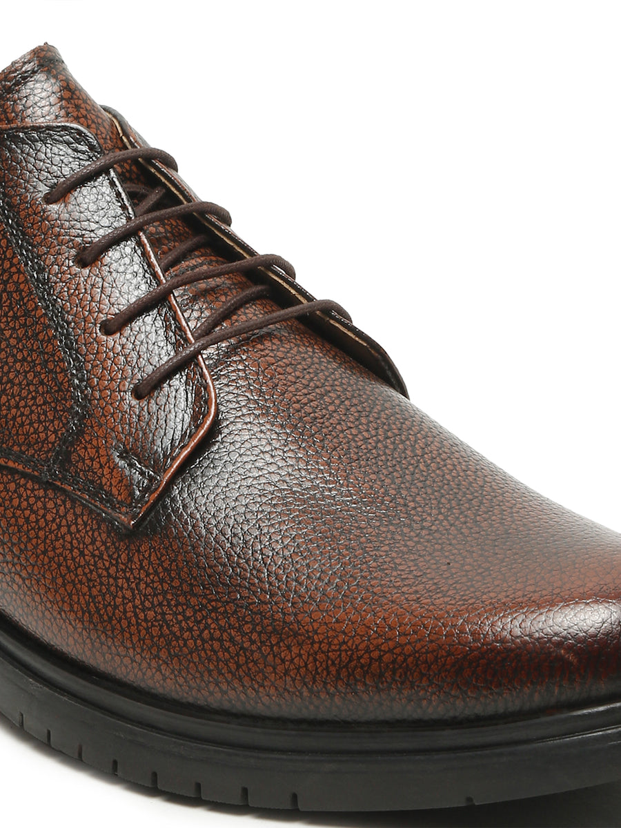 Men Pine Texture Leather Formal Shoes1
