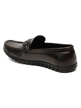 Load image into Gallery viewer, Men's Brown Solid Leather 360 Loafers