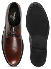 Load image into Gallery viewer, Men's Cherry Texture Leather Derbies Shoes