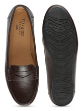 Load image into Gallery viewer, Teakwood Leathers Women Brown Solid Slip-on Loafers