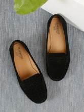 Load image into Gallery viewer, Women Suede Leather Slip-on Loafers