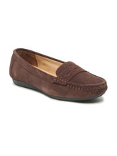 Load image into Gallery viewer, Women Suede Leather Slip-on Loafers