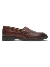 Load image into Gallery viewer, Mens's Brown Texture Leather Loafers