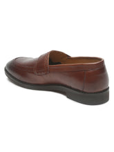 Load image into Gallery viewer, Mens's Brown Texture Leather Loafers