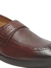 Load image into Gallery viewer, Mens's Brown Texture Leather Loafers