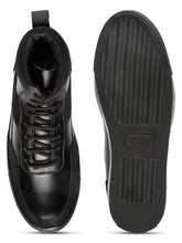Load image into Gallery viewer, Men’s Leather Stylish High-Top Sneakers