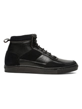 Load image into Gallery viewer, Men’s Leather Stylish High-Top Sneakers