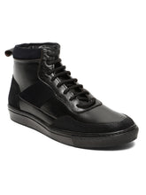 Load image into Gallery viewer, Men’s Leather Stylish High-Top Sneakers