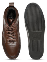 Load image into Gallery viewer, Men’s Leather Stylish High-Top Sneakers
