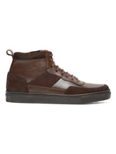 Load image into Gallery viewer, Men’s Leather Stylish High-Top Sneakers