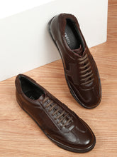 Load image into Gallery viewer, Men’s Leather Stylish Low-Top Sneakers