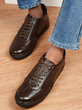 Load image into Gallery viewer, Men’s Leather Stylish Low-Top Sneakers