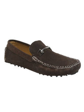 Load image into Gallery viewer, Men Brown Solid Suede Casual Loafers