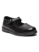Load image into Gallery viewer, Girls Black Leather school Shoes - Clearance sale